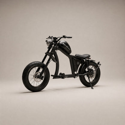 Fatbike Premium in Schwarz, Studioaufnahme