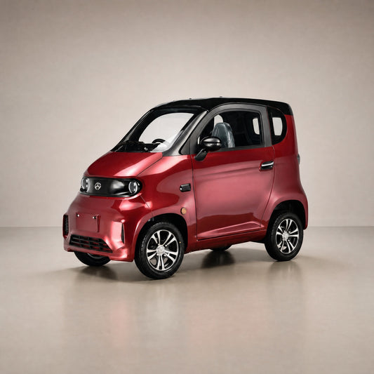 Seniorenmobil Eco Mini in Bordeauxrot, Studioaufnahme