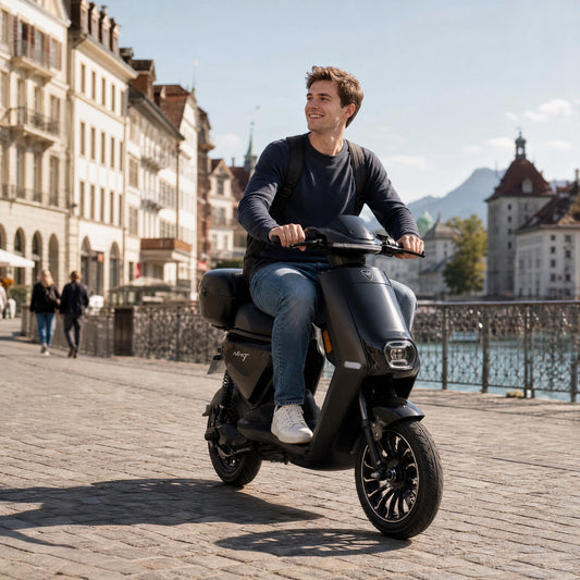 Luqi NX2 E-Roller, unterwegs in der Schweiz
